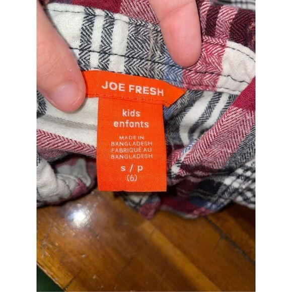 Joe Fresh Plaid Kids Button Up - Picture 4 of 5